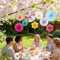 9-Piece Paper Flowers Wall Decor Set | Tissue Paper Fans & Floral Backdrop for Tea Party, Classroom, Valentine's Day, Mother's Day & Wedding Decorations